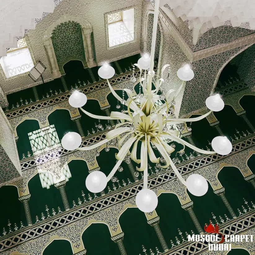 Green Mosque Carpet